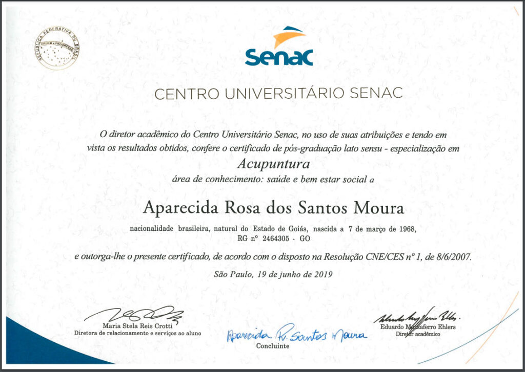 Diploma acupuntura