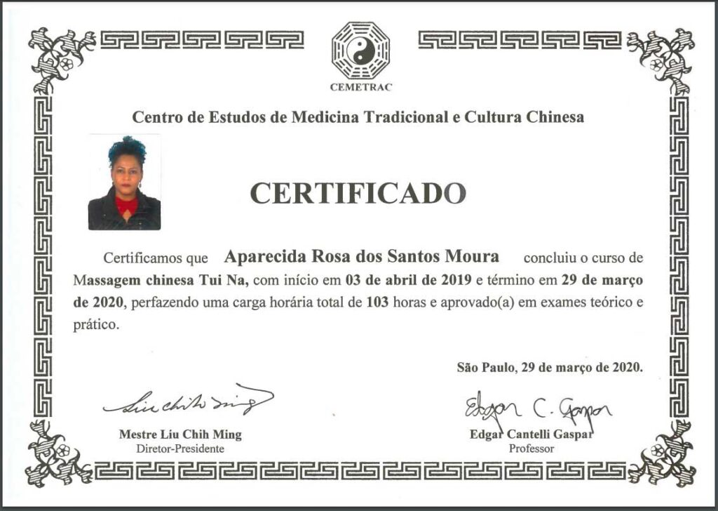 Diploma Massagista Tuiná